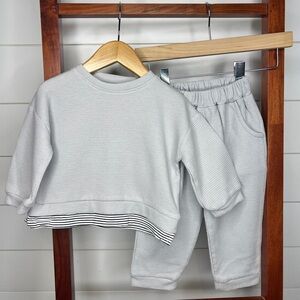 Amazon Essentials, Light Blue- Kids Matching Set, size 12 months